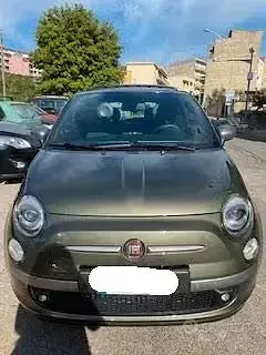 Usata Fiat 500 75 CV (55 kW) 2009 Verde Cabrio
