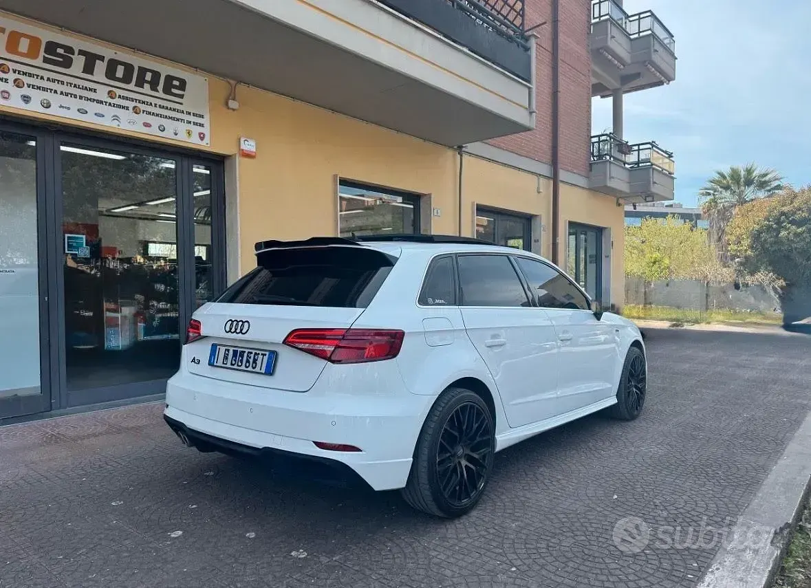 Usata Audi A3 150 CV (110 kW) 2020 Bianco Berlina