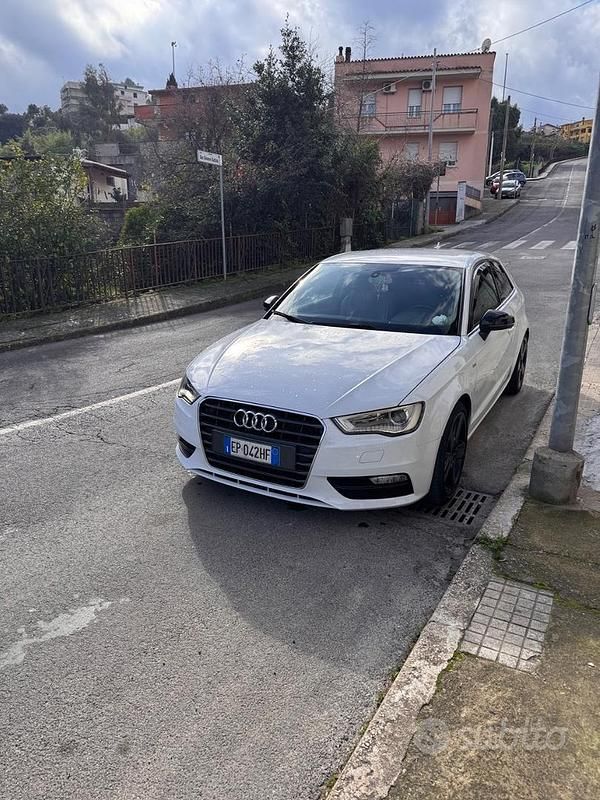 Usata Audi A3 S-Line 150 CV (110 kW) 2013 Bianco Berlina