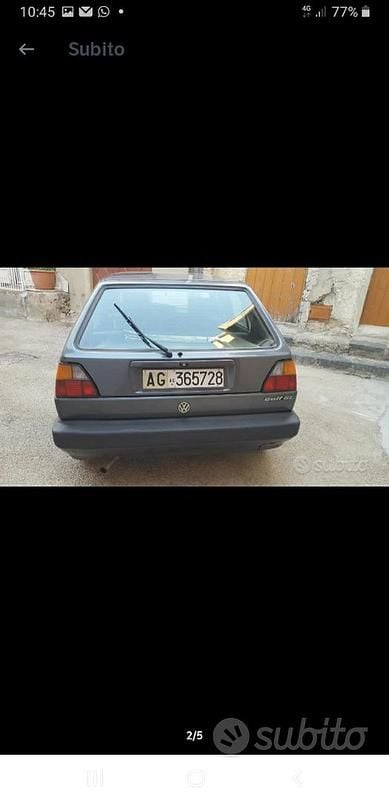 Usata VW Golf II 1989 Grigio Utilitaria