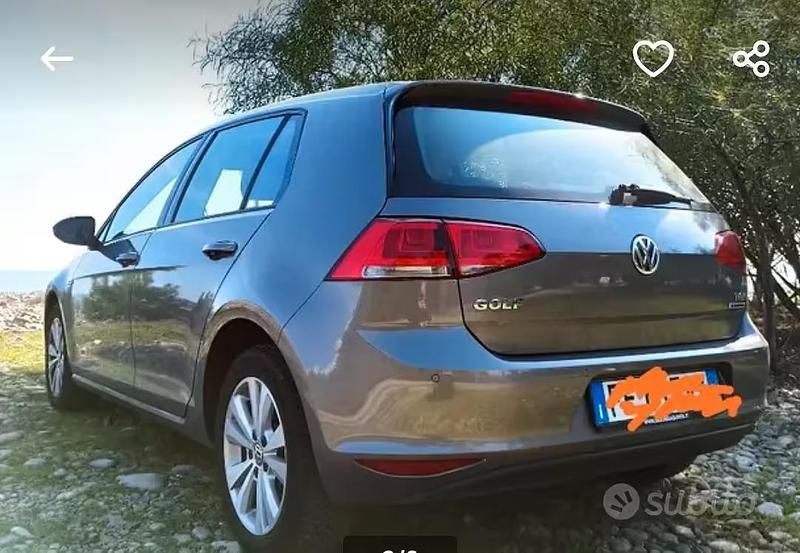 Usata VW Golf VII 110 CV (80 kW) 2016 Grigio Berlina