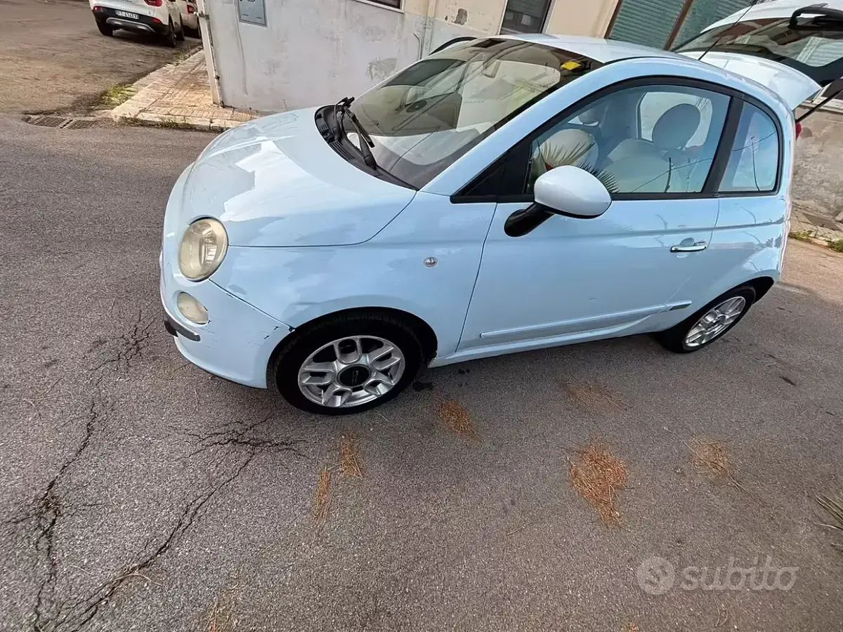 Occasion Fiat 500 69 PK (50 kW) 2008 Blauw Sedan