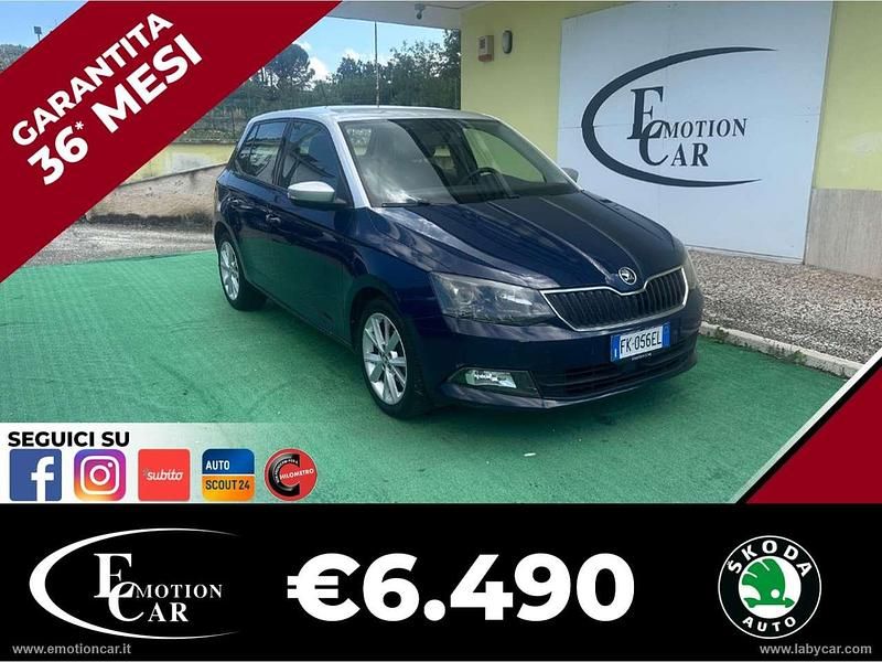 Usata Skoda Fabia 60 CV (44 kW) 2017 Blu/azzurro Utilitaria