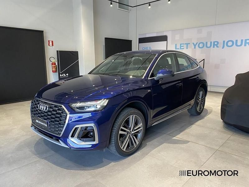 Usata Audi Q5 S-line plus 203 CV (149 kW) 2021 Blu SUV