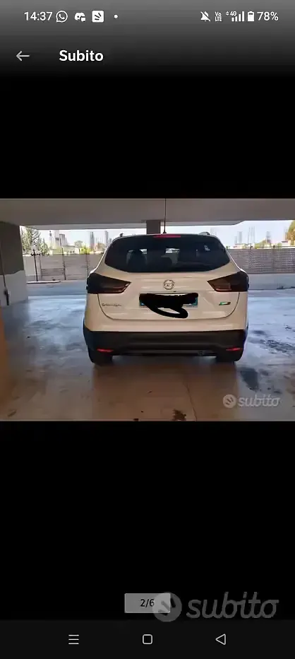 Usata Nissan Qashqai 110 CV (80 kW) 2014 Bianco SUV