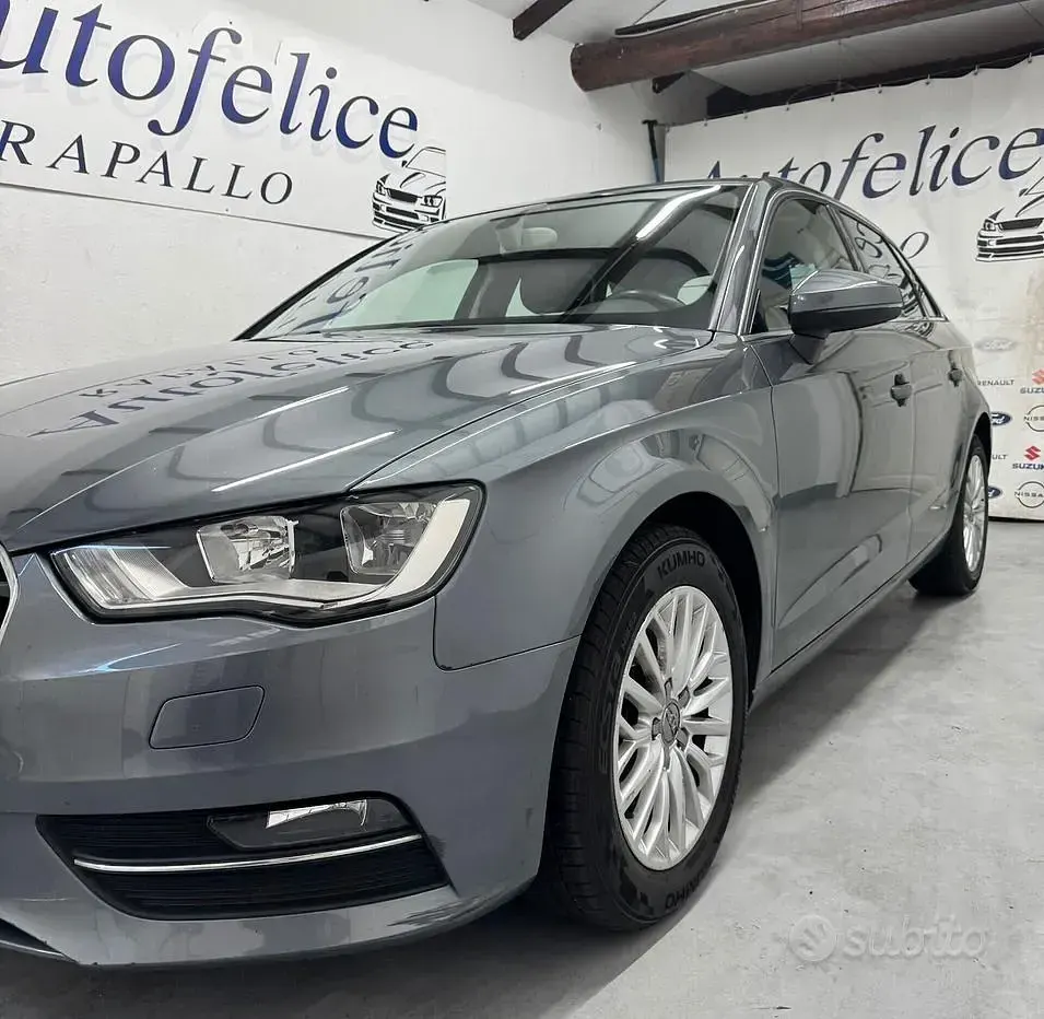 Usata Audi A3 Ambition 110 CV (80 kW) 2014 Grigio Berlina