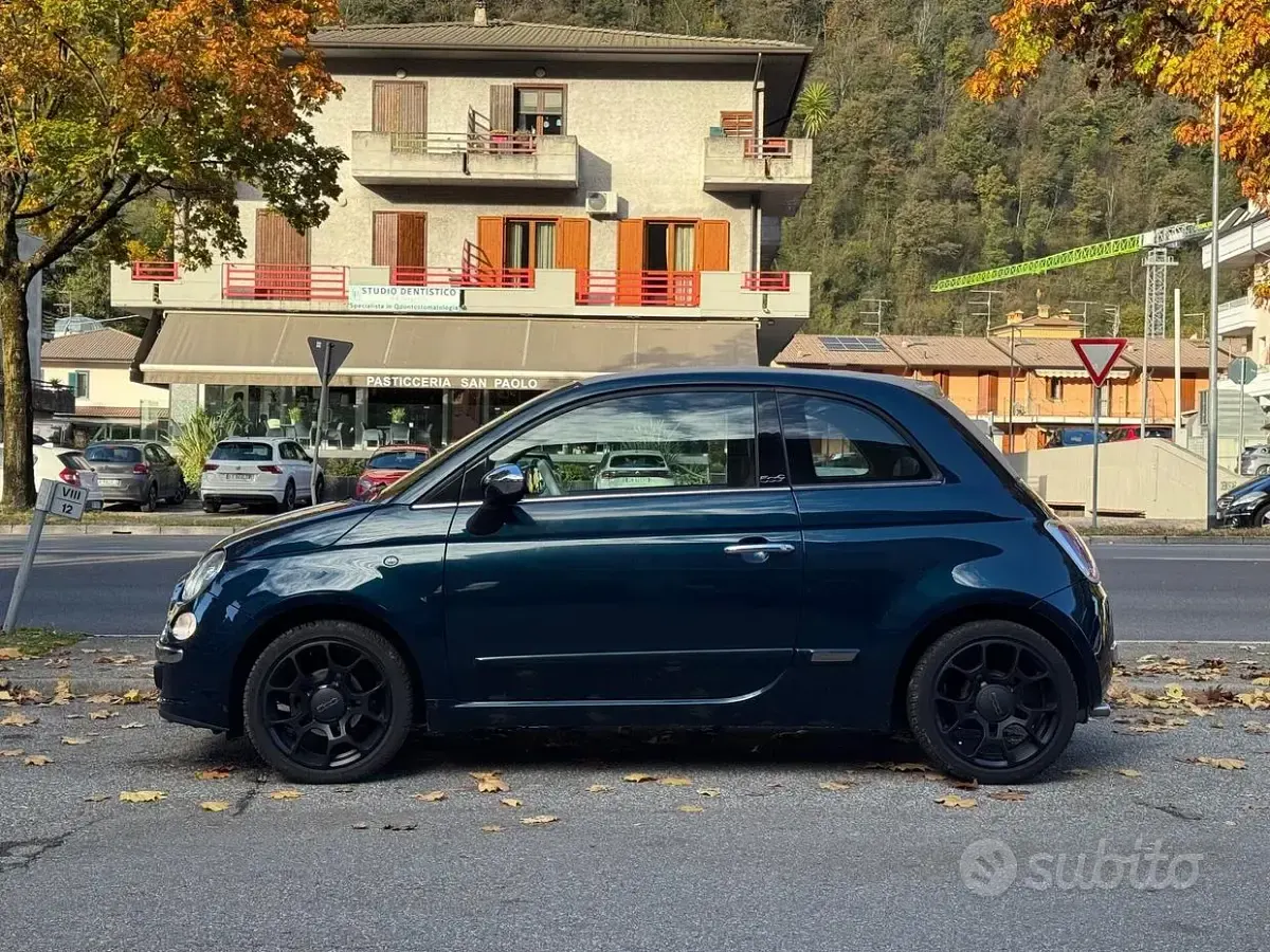 Usata Fiat 500C 69 CV (50 kW) 2013 Blu Cabrio