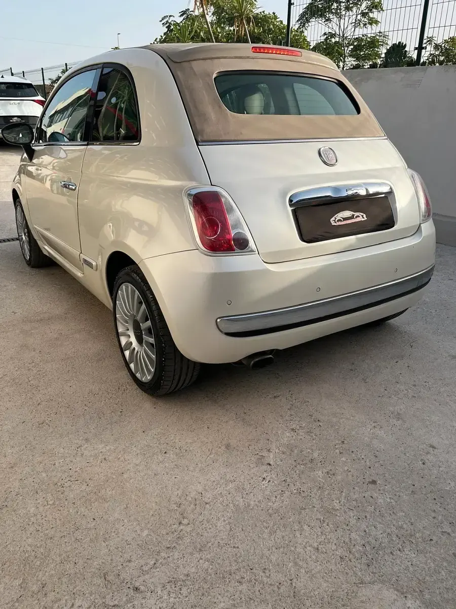 Usata Fiat 500C Lounge 69 CV (50 kW) 2012 Beige Cabrio