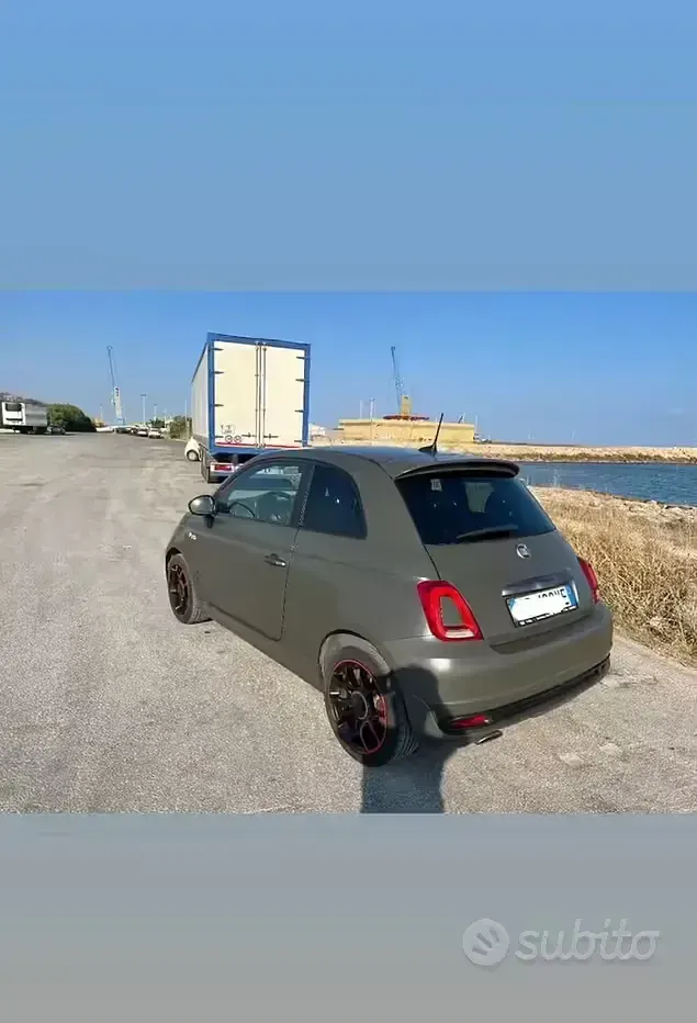 Usata Fiat 500 105 CV (77 kW) 2018 Verde Berlina