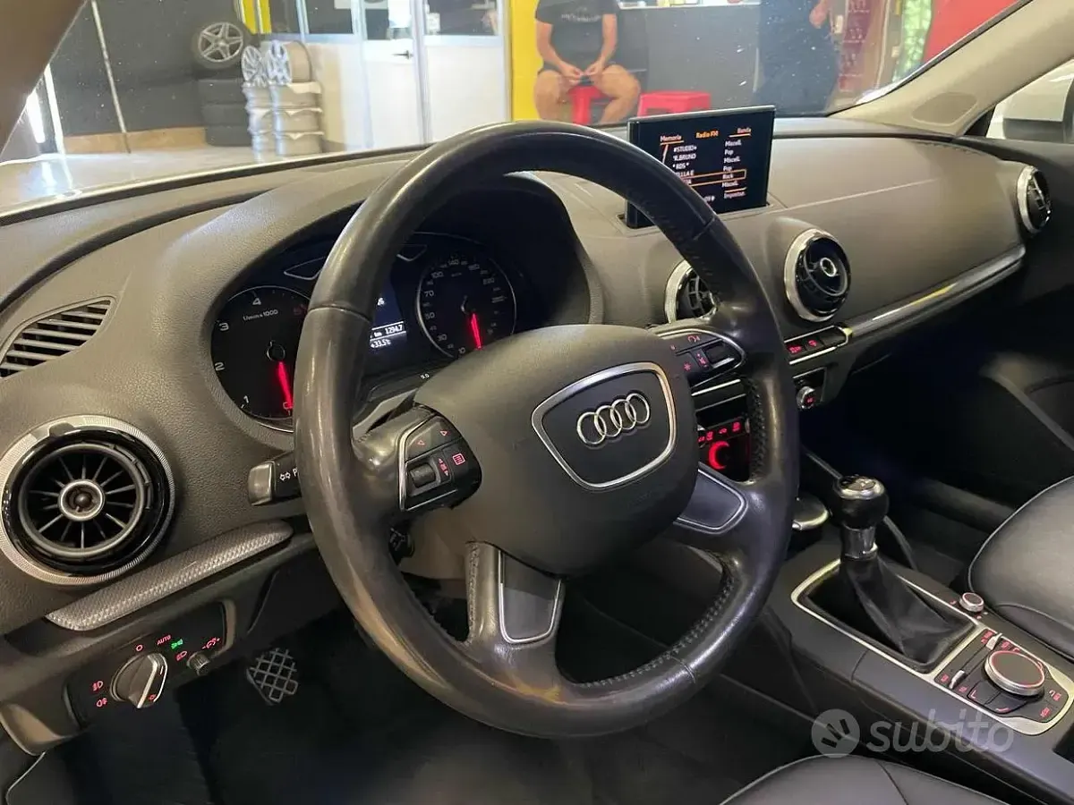 Usata Audi A3 105 CV (77 kW) 2014 Bianco Berlina