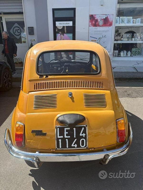 Usata Fiat 500 1970 Giallo Utilitaria