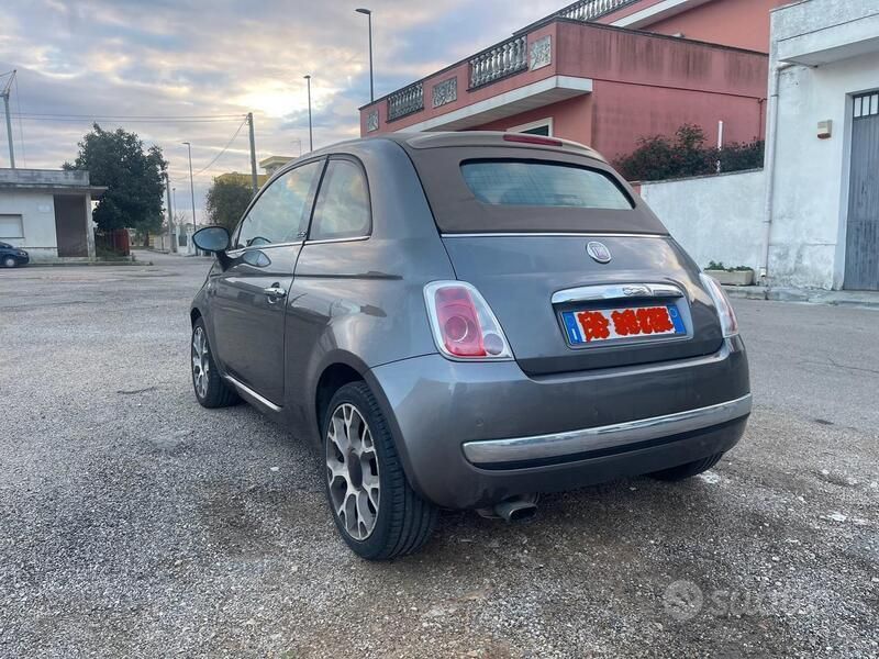 Usata Fiat 500C Lounge 69 CV (50 kW) 2012 Grigio Cabrio