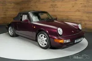 Usata Porsche 911 Carrera 4 Cabriolet 250 CV (183 kW) 1990 Viola Cabrio
