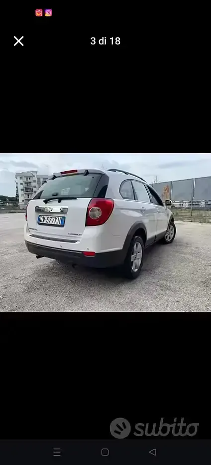 Usata Chevrolet Captiva 127 CV (93 kW) 2009 Bianco SUV