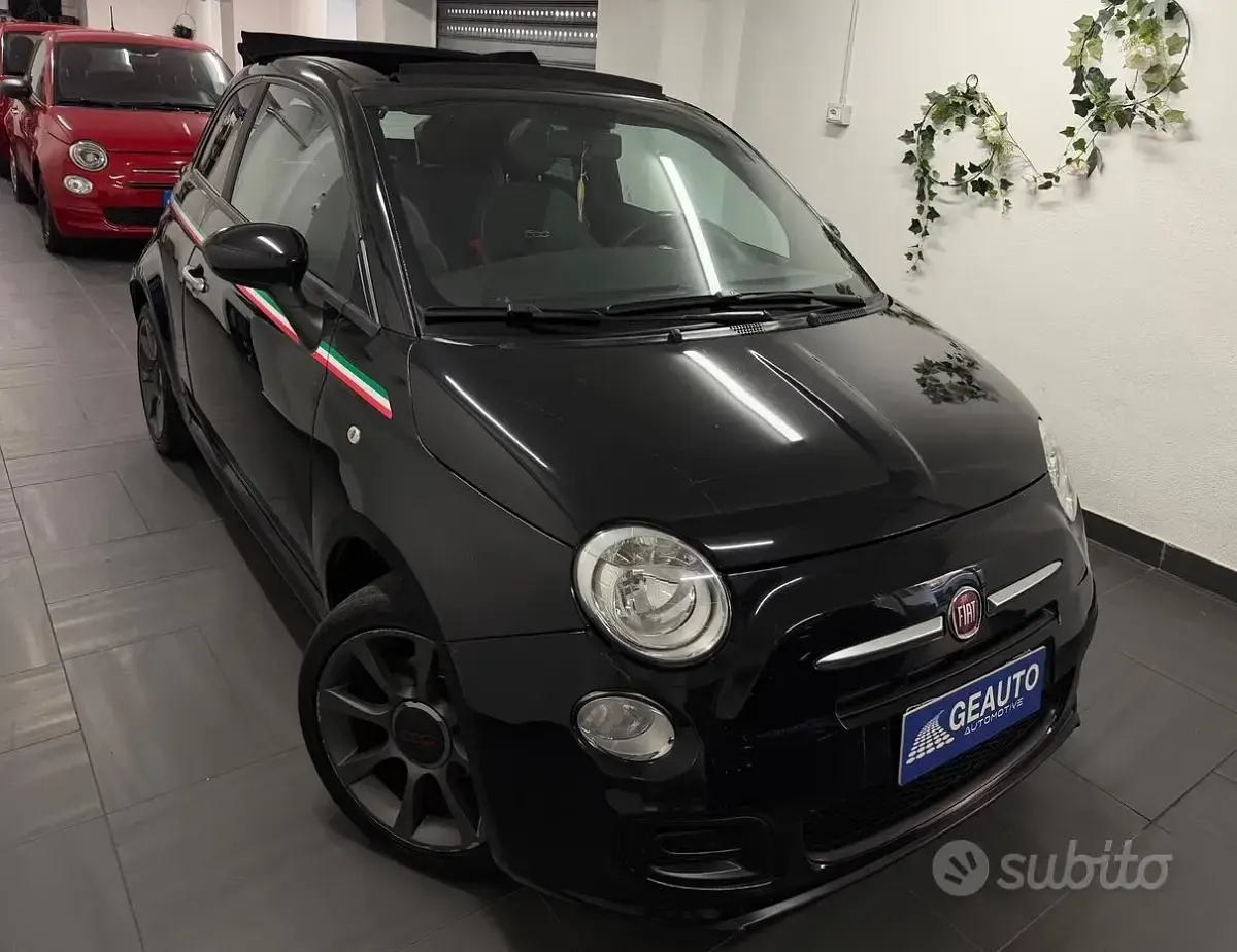 Usata Fiat 500C Sport 85 CV (62 kW) 2015 Nero Cabrio
