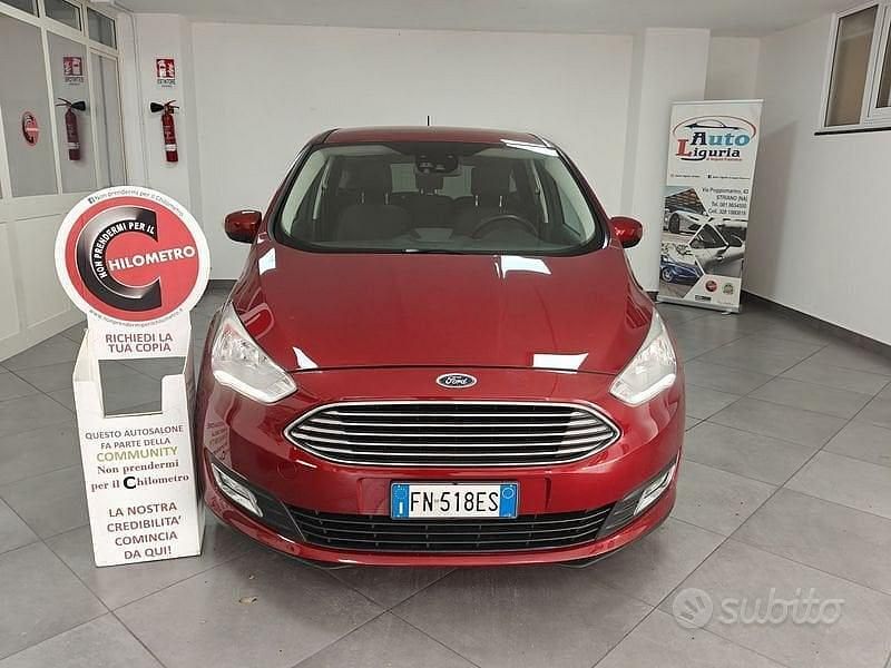Usata Ford C-MAX Titanium 120 CV (88 kW) 2018 Rosso Monovolume