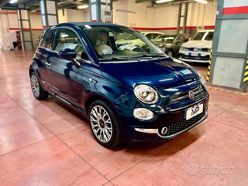 Usata Fiat 500C Lounge 69 CV (50 kW) 2019 Blu Cabrio