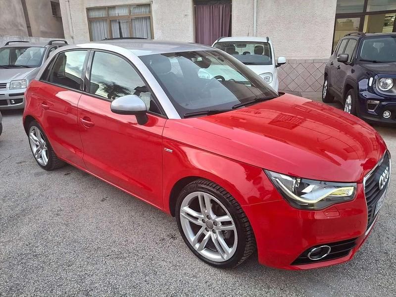 Usata Audi A1 Sportback S-Line 90 CV (66 kW) 2014 Rosso Utilitaria