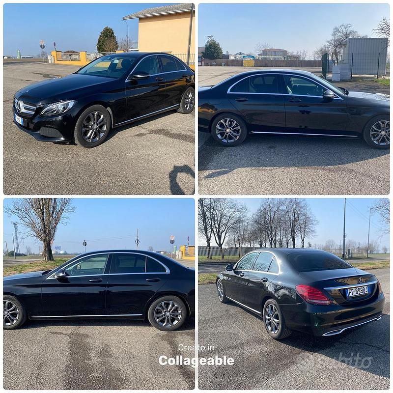 Nero Usata 2016 Mercedes C180 Exclusive Tre volumi | 16.400 € (Buon prezzo) - Immagine 1/4