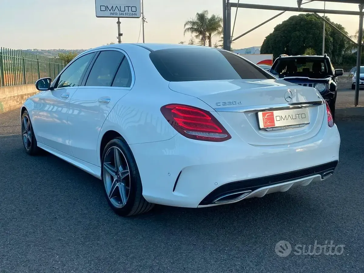 Usata Mercedes C220 Premium 170 CV (125 kW) 2018 Bianco Berlina
