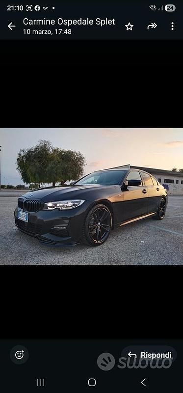 Usata BMW 320 M Sport 190 CV (139 kW) 2020 Nero Berlina