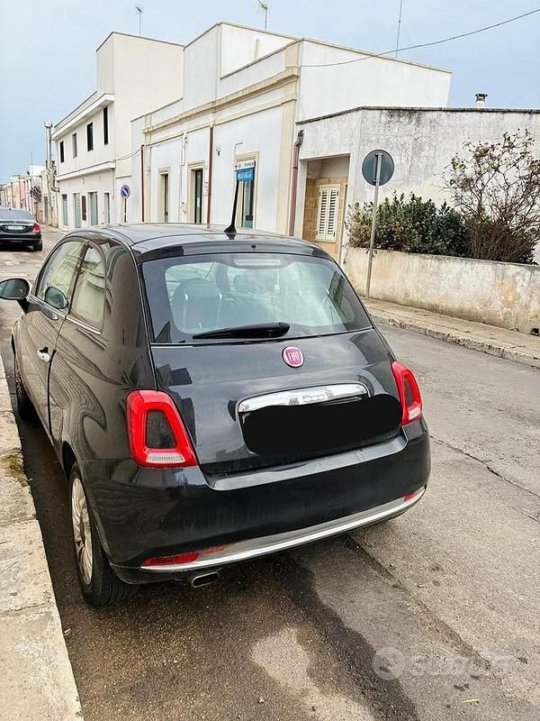 Usata Fiat 500 Lounge 69 CV (50 kW) 2016 Nero Utilitaria