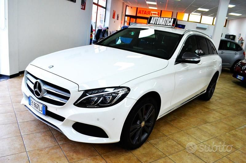 Bianco Usata 2015 Mercedes C200 Sport Station wagon | 9990 € - Immagine 1/4