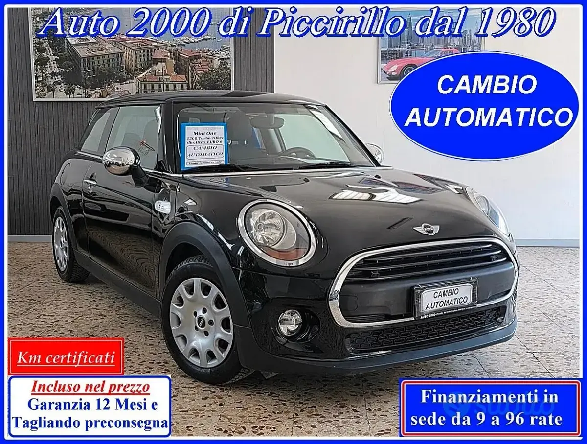 Usata Mini ONE 102 CV (75 kW) 2015 Nero Utilitaria