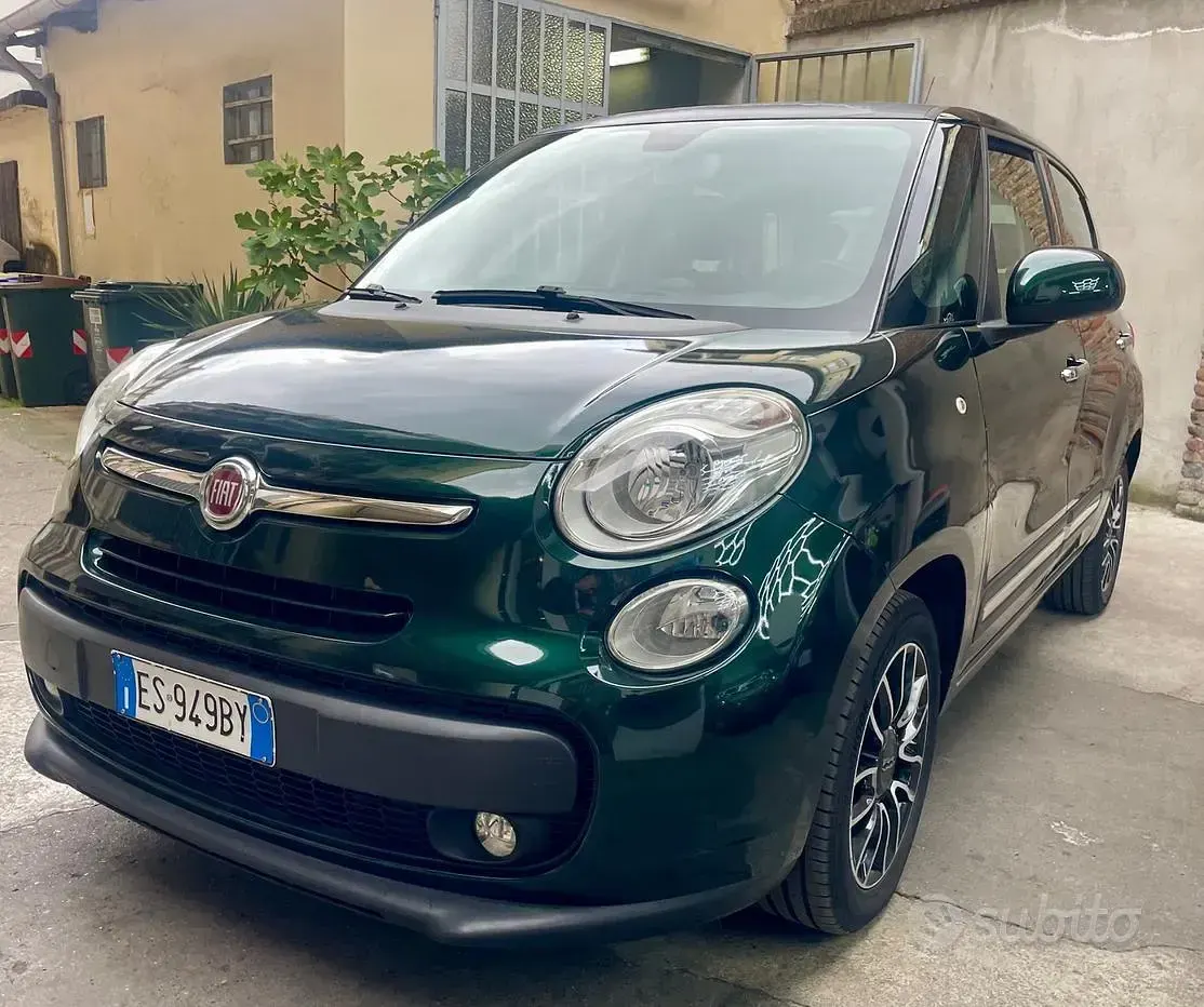 Usata Fiat 500L 84 CV (61 kW) 2014 Verde Monovolume