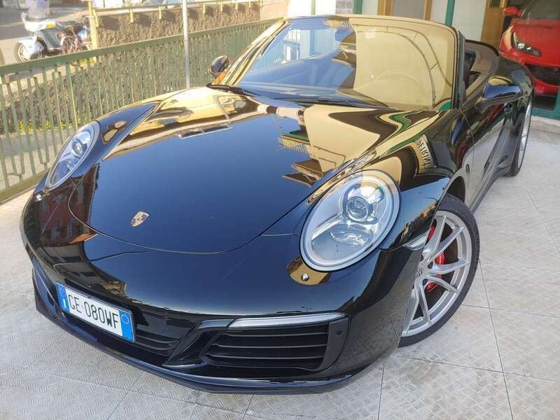 Nero Usata 2017 Porsche 911 Carrera 4S Cabriolet Cabrio | 98.991 € (Super prezzo) - Immagine 1/4
