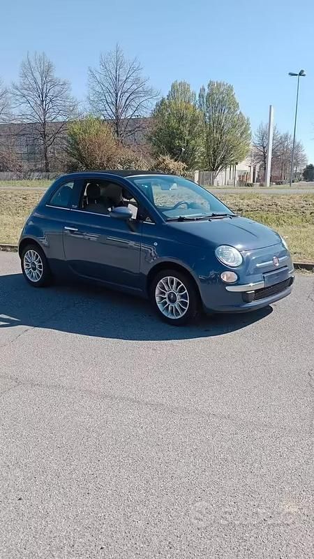 Usata Fiat 500C Lounge 69 CV (50 kW) 2013 Blu Cabrio