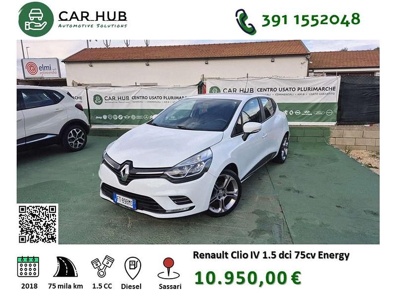 Bianco Usata 2018 Renault Clio IV Business Tre volumi | 10.950 € (Buon prezzo) - Immagine 1/4