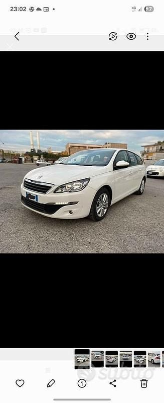 Usata Peugeot 308 SW 99 CV (72 kW) 2016 Bianco Station wagon