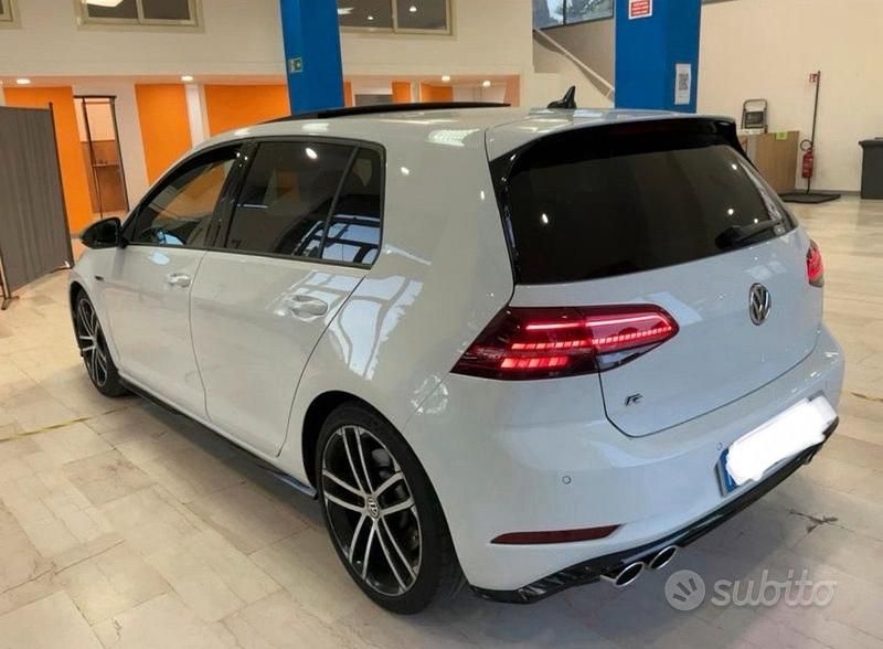 Usata VW Golf VII R 300 CV (220 kW) 2019 Bianco Berlina