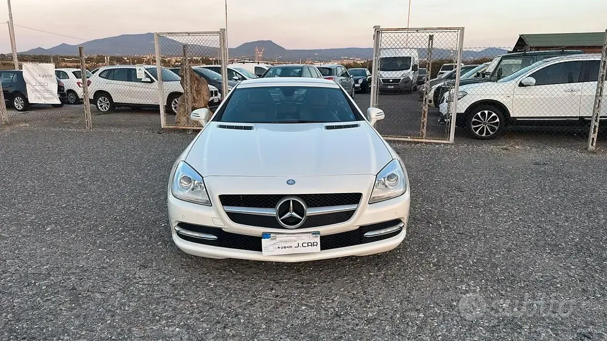 Usata Mercedes SLK250 Premium 204 CV (150 kW) 2013 Bianco Cabrio