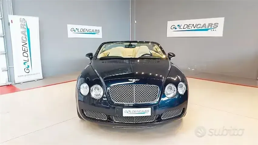 Usata Bentley Continental GT Convertible 560 CV (411 kW) 2008 Blu Cabrio
