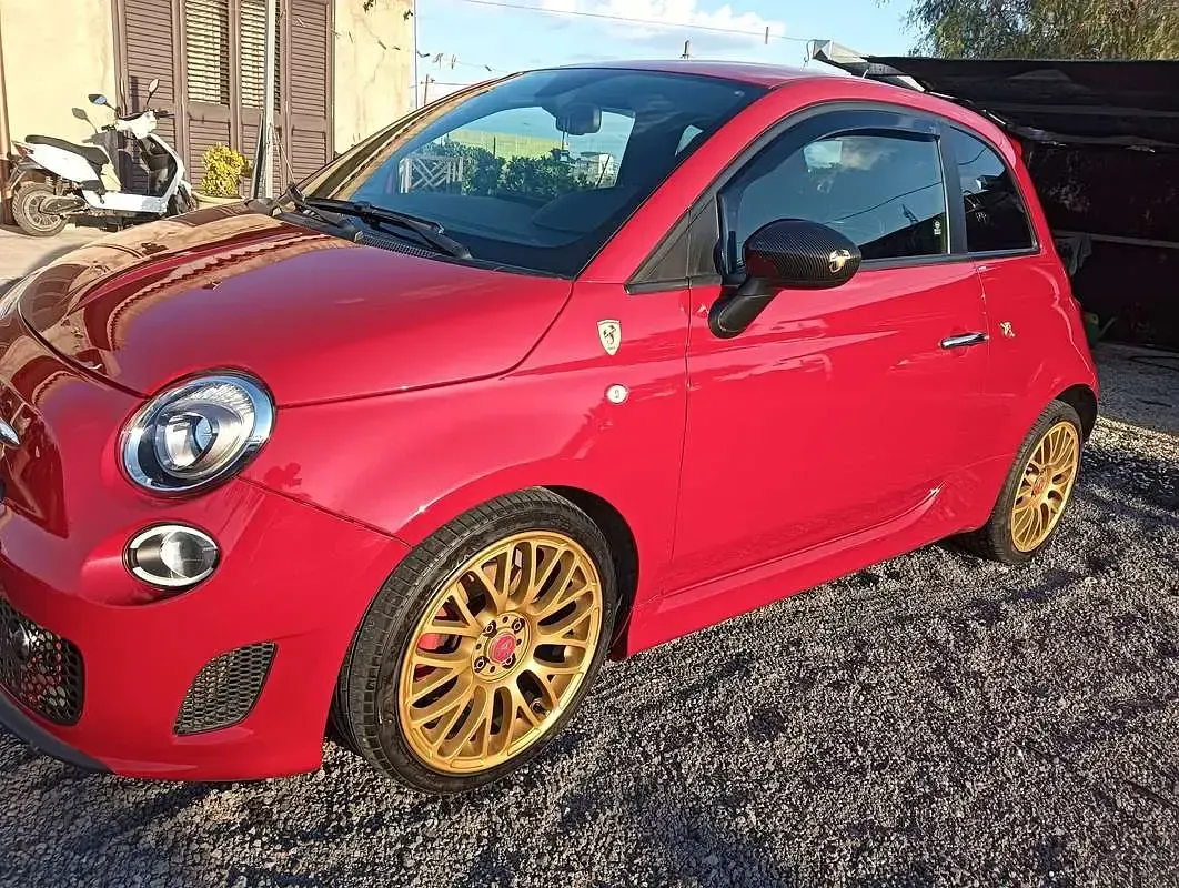 Usata Abarth 595 Custom 135 CV (99 kW) 2014 Rosso Utilitaria