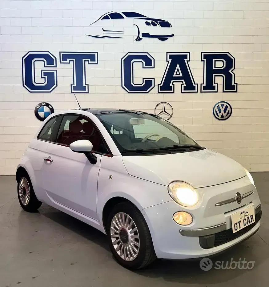 Usata Fiat 500 Lounge 69 CV (50 kW) 2010 Azzurro Utilitaria
