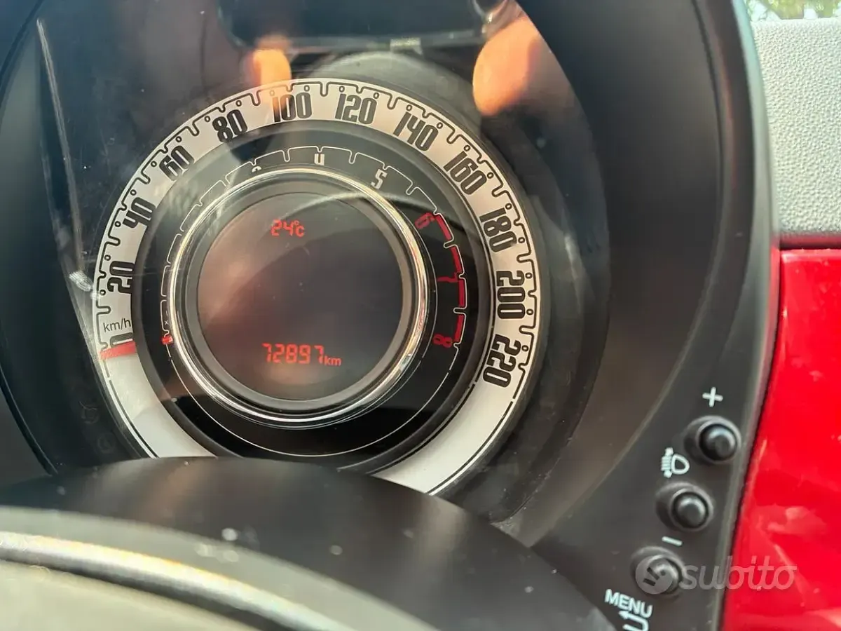 Usata Fiat 500 Pop 69 CV (50 kW) 2017 Rosso Berlina