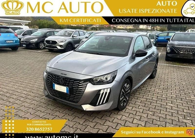 Usata Peugeot 208 Allure 101 CV (74 kW) 2025 Grigio scuro Utilitaria