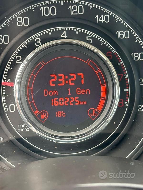 Usata Fiat 500 Lounge 69 CV (50 kW) 2009 Nero Cabrio