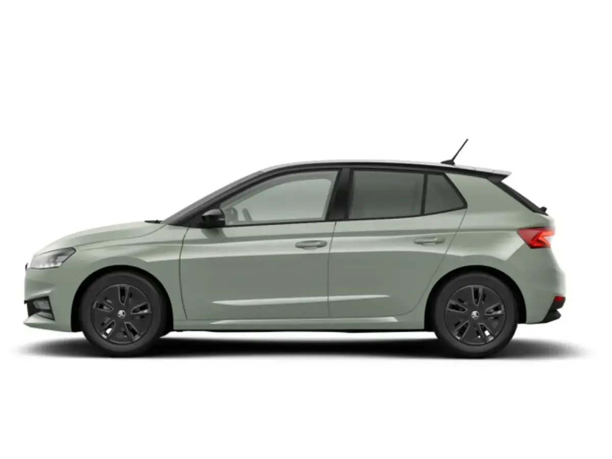 Nuova Skoda Fabia 95 CV (69 kW) 2026 Verde dolomite nero tulipano perlato Utilitaria