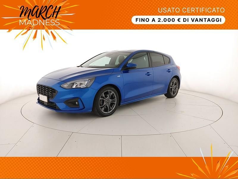 Usata Ford Focus ST-Line 120 CV (88 kW) 2021 Blu Berlina