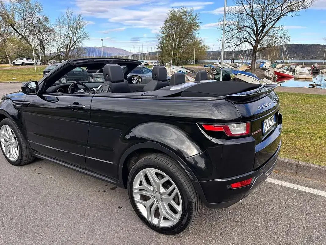 Usata Land Rover Range Rover evoque Dynamic 150 CV (110 kW) 2017 Nero Cabrio