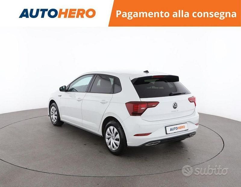 Usata VW Polo R-line 110 CV (80 kW) 2022 Bianco Utilitaria