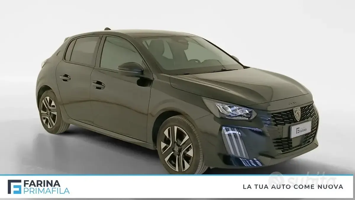 Usata Peugeot 208 Allure 101 CV (74 kW) 2025 Nero Utilitaria