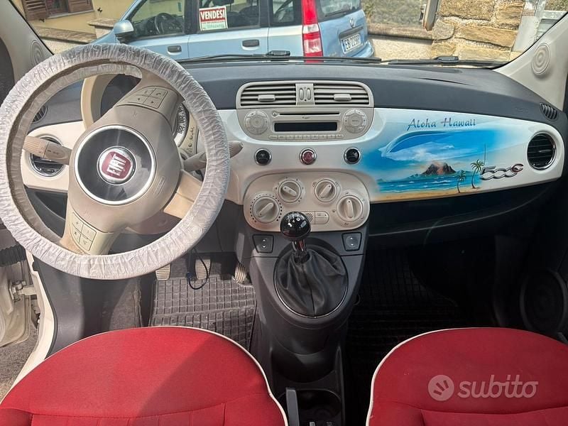 Usata Fiat 500 95 CV (69 kW) 2013 Bianco Cabrio