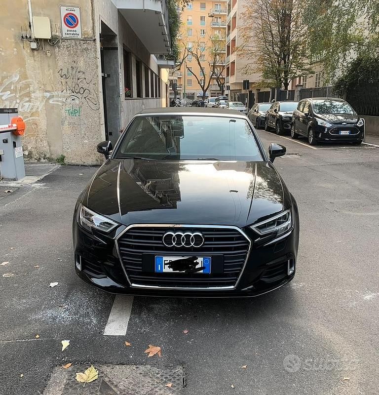 Nero Usata 2018 Audi A3 Cabriolet Sport Cabrio | 25.900 € (Cara) - Immagine 1/4