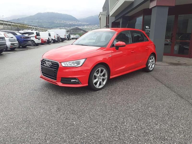 Usata Audi A1 S-Line 95 CV (69 kW) 2017 Rosso Utilitaria