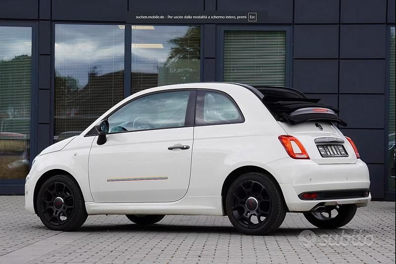 Usata Fiat 500C S 69 CV (50 kW) 2018 Bianco Cabrio